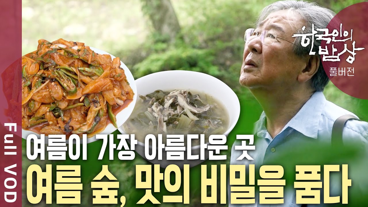 초록으로 생생한 여름 정원에서 만나는 힐링 가득한 숲 속의 밥상 | 한국인의 밥상 | KBS 20190718 방송