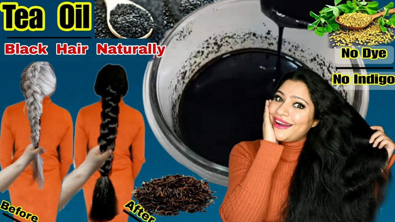 Stop Using Dye & Indigo: Use This Tea Oil(चाय तेल) To Turn Premature White Hair Black Naturally