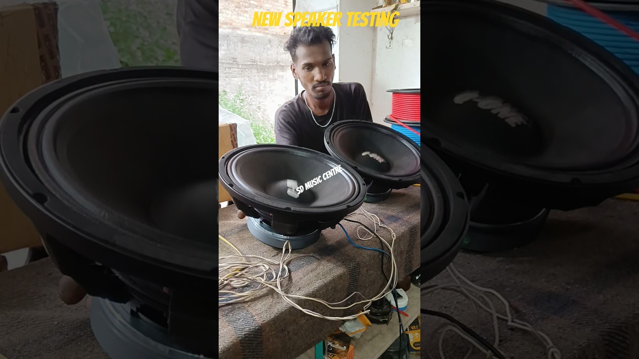 New 12inch speaker testing 🔊 #qone #qonespeaker #newqonespeaker #dj #sound #viral #speakertesting