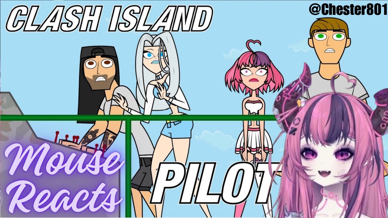Mouse Reacts to Total Drama Island But With Content Creators (Clash Island by @CrushTVStudios )