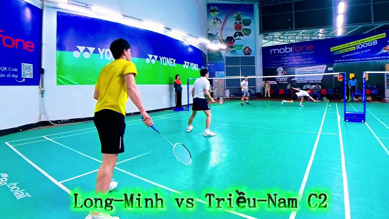 men doubles: Long-Minh VS Triều-Nam