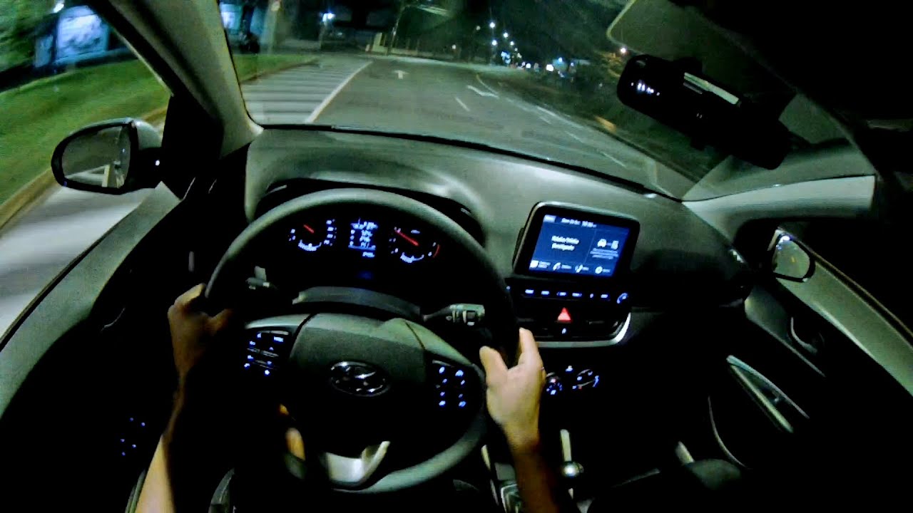 2023 Hyundai HB20 Confort 1.0 MT - POV Night Drive