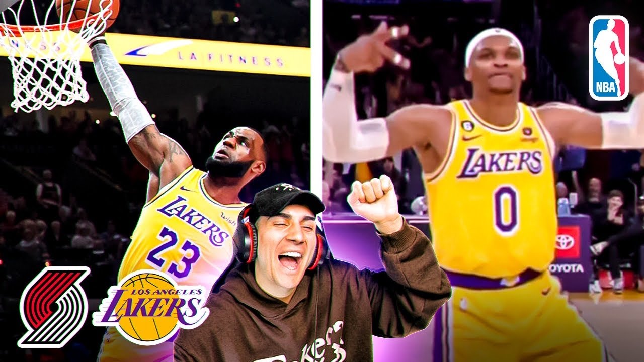 ¡WESTBROOK BAILA🕺🏻y LEBRON VUELVE A NIVEL DE REY!👑 - LAKERS vs BLAZERS (1/12/22)