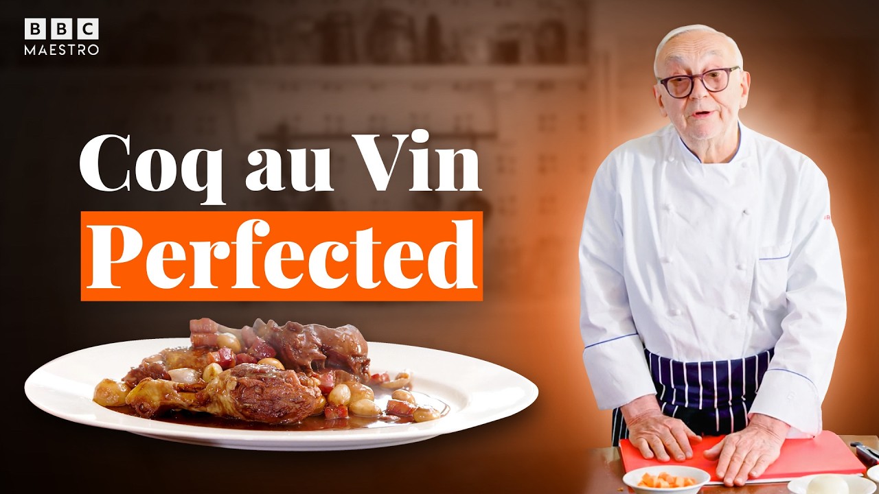Cook the perfect coq au vin with Pierre Koffmann | Meet your Maestro | BBC Maestro