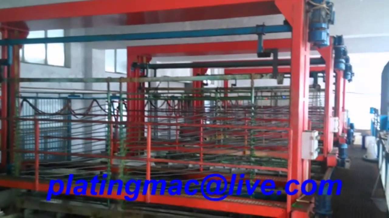 Shower hose electroplating machine