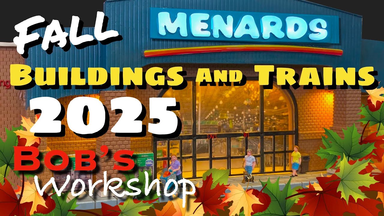 Новые здания и поезда Menards Осень 2025 Возвращаются в магазины. O Scale Show Swap встречает Lio...