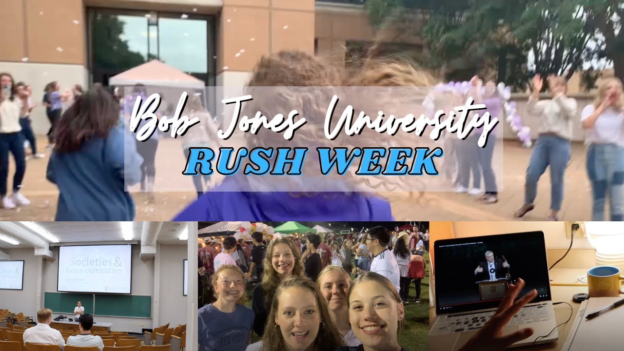 Week in my life ~ Rush Week at Bob Jones University Freshman Year | BJU Student life vlog