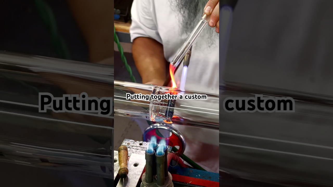 We make sure everything is what you need #shorts #customglass #glassblowing #americanglass