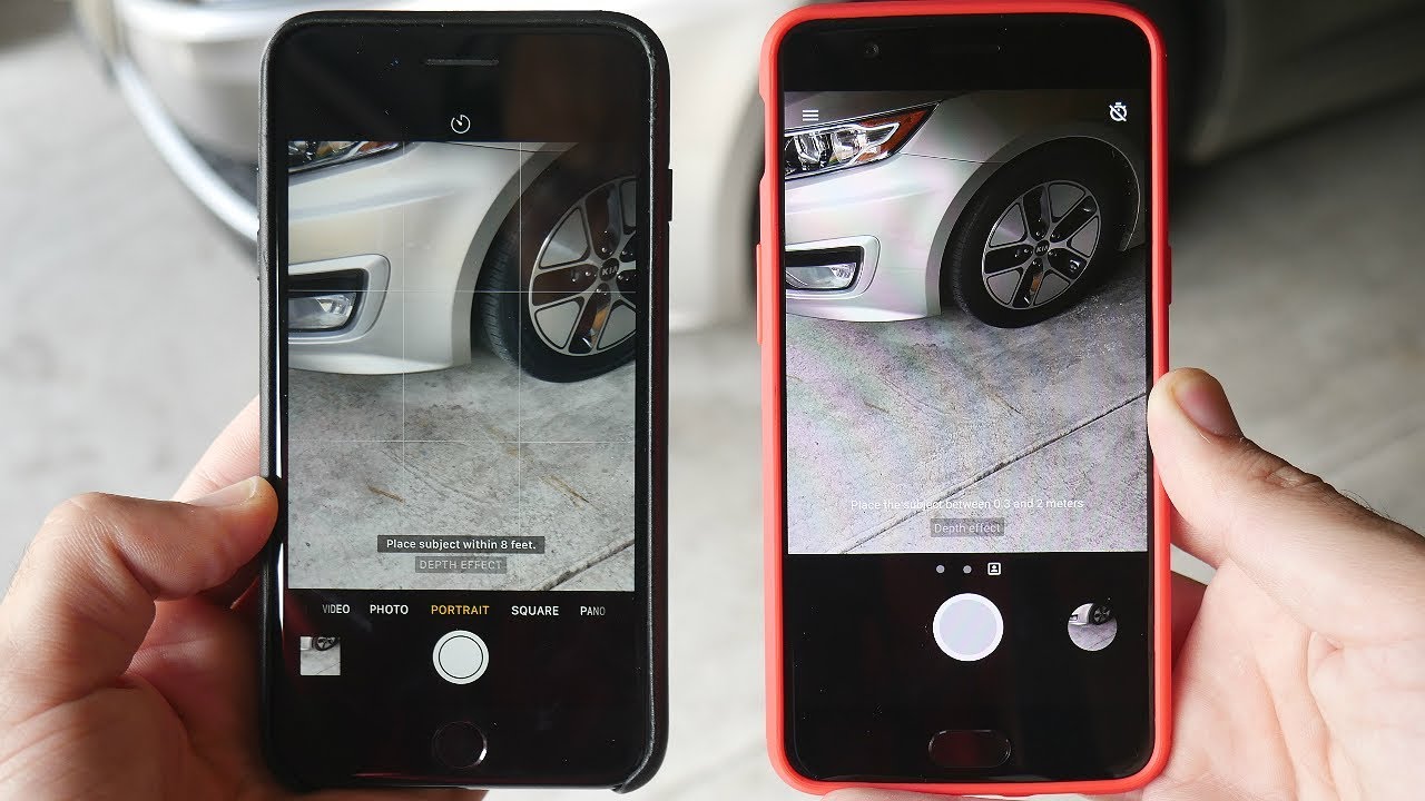 iPhone 7 Plus Portrait Mode vs OnePlus 5 Comparison!
