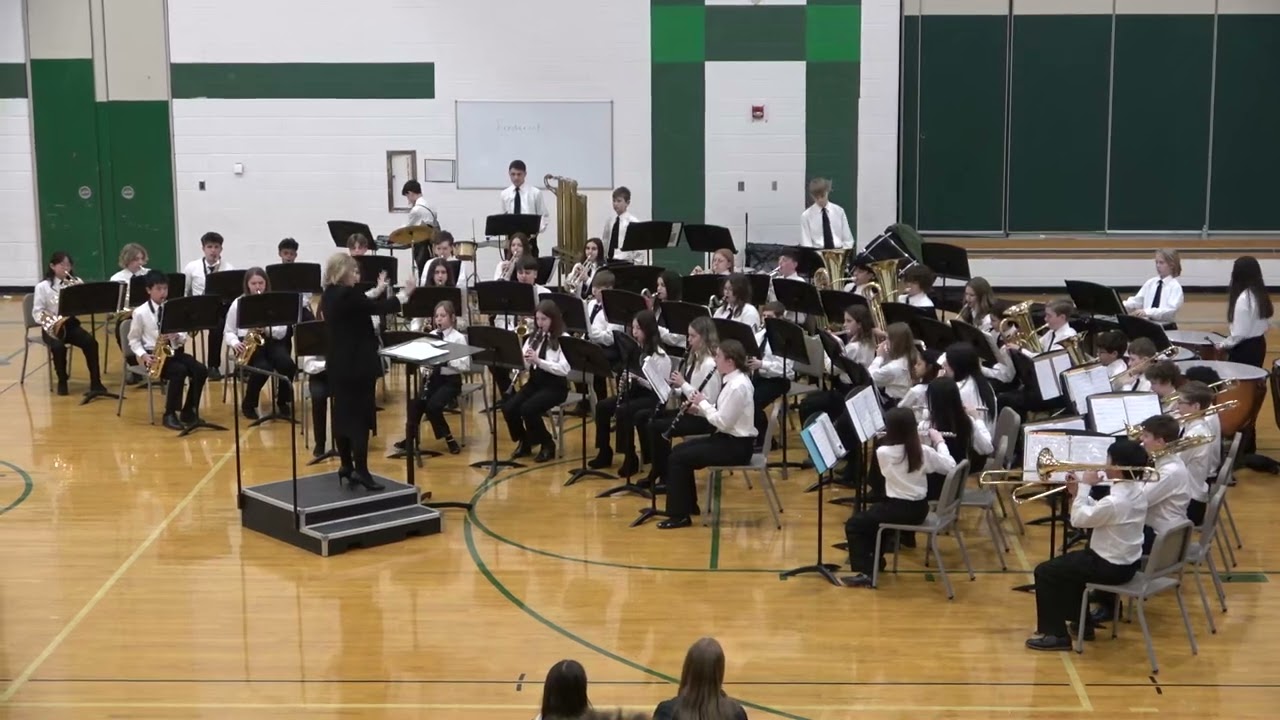 Cooper Middle School Symphonic Wings Performs At NIMCon Band Contest
