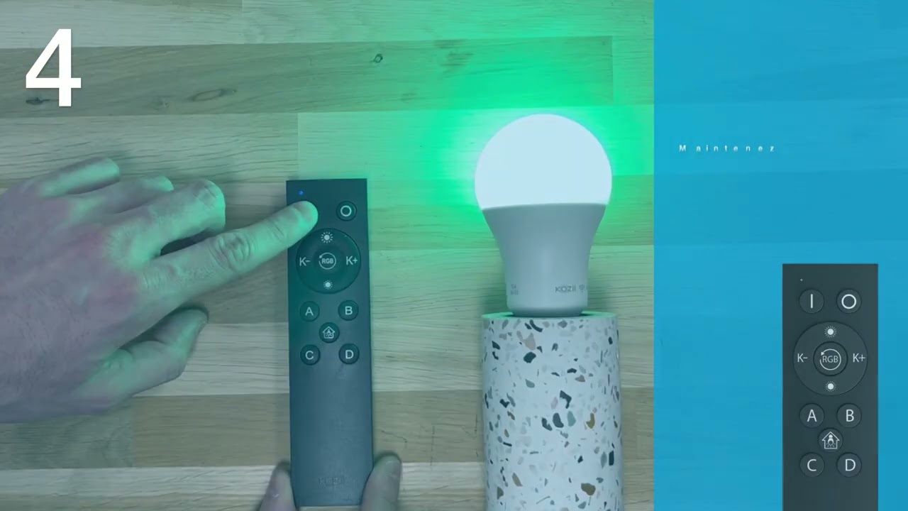 KOZII - Comment appairer sa télécommande et son ampoule ?