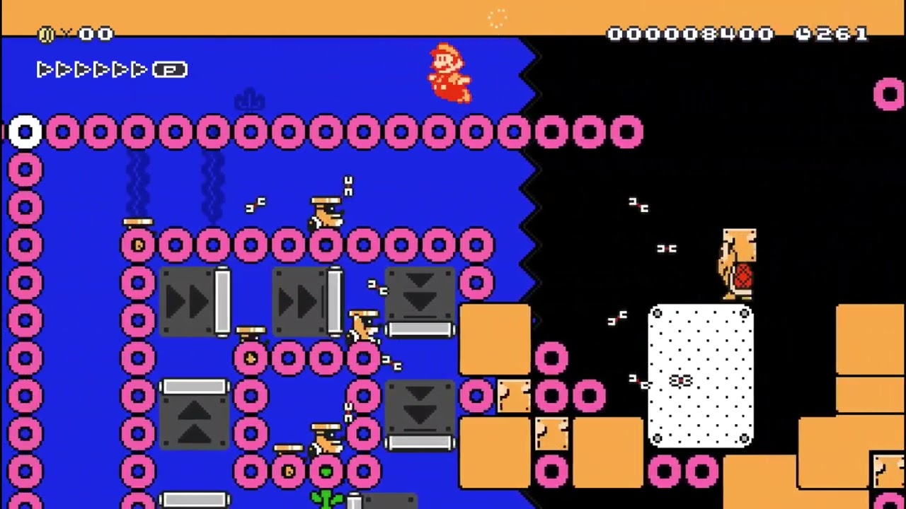 Mario maker.Laberinto 4 .nivel oficial