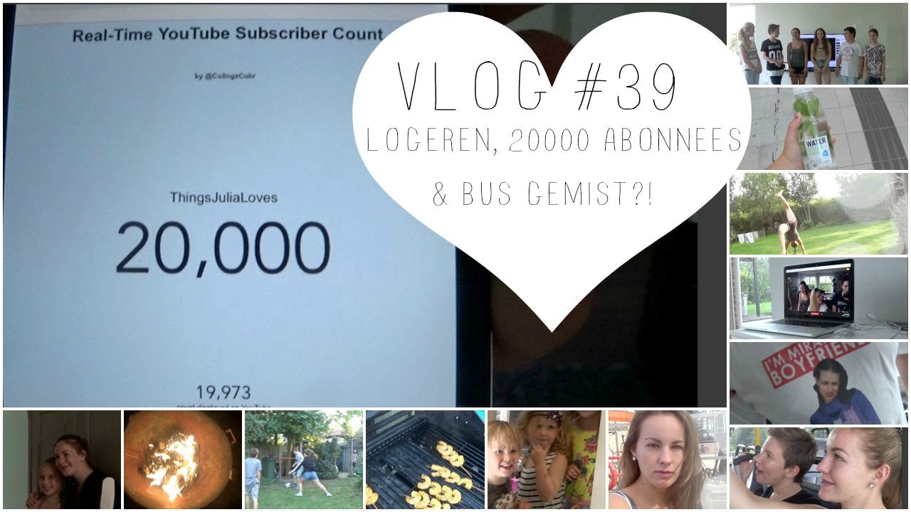 VLOG #39 LOGEREN, 20 000 ABONNEES & BUS GEMIST?! | ThingsJuliaLoves❤️