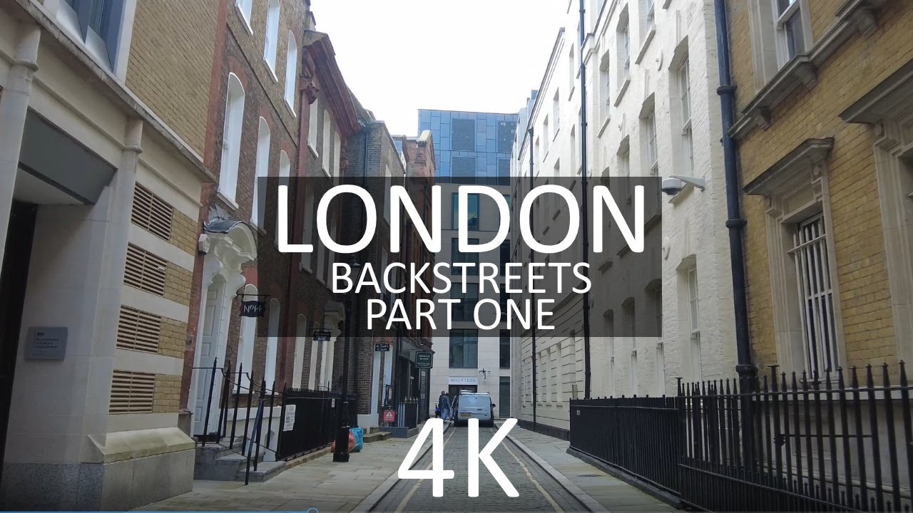 Central London Backstreet Walk - Part 1 - Gough Square, Chancery Lane, Newman's Row, Drury Lane - 4K