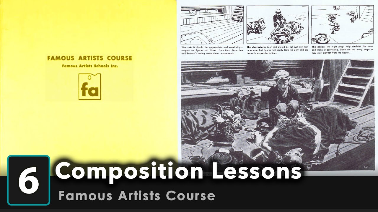 Composition lessons #6: Famous Artists Course