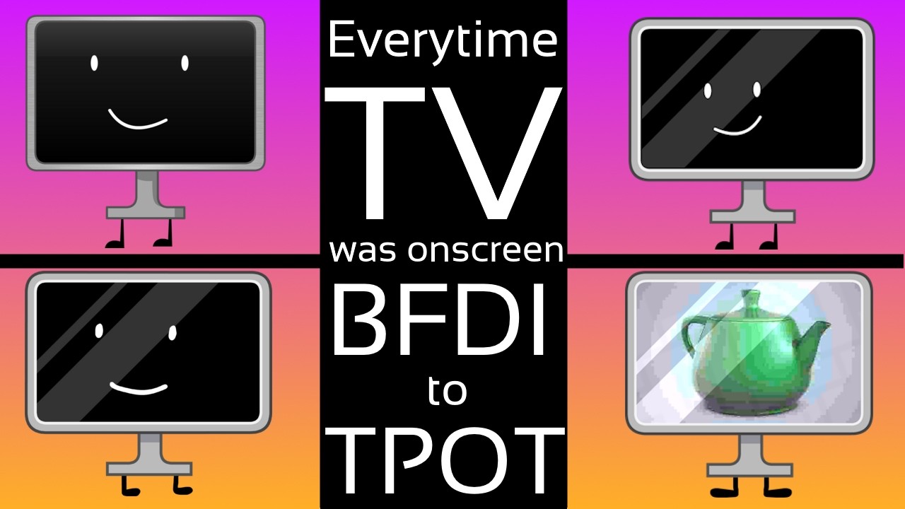 Everytime TV was onscreen | BFDI - TPOT