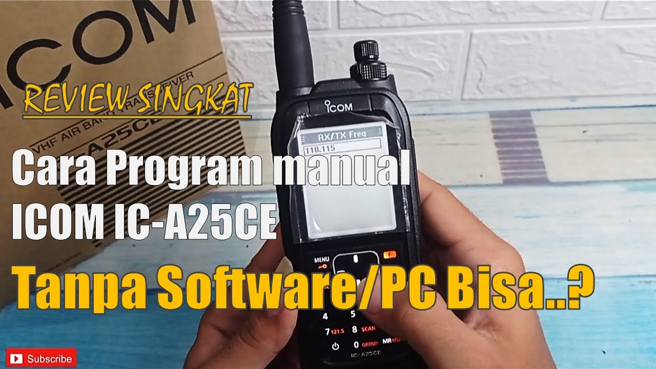 33.PROGRAM MANUAL HT.ICOM IC-A25CE | Frekuensi penerbangan