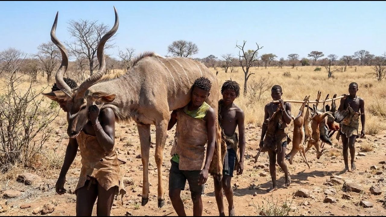 Cazando Gacelas con una de las Tribus Más Antiguas de África - La Tribu Hadzabe