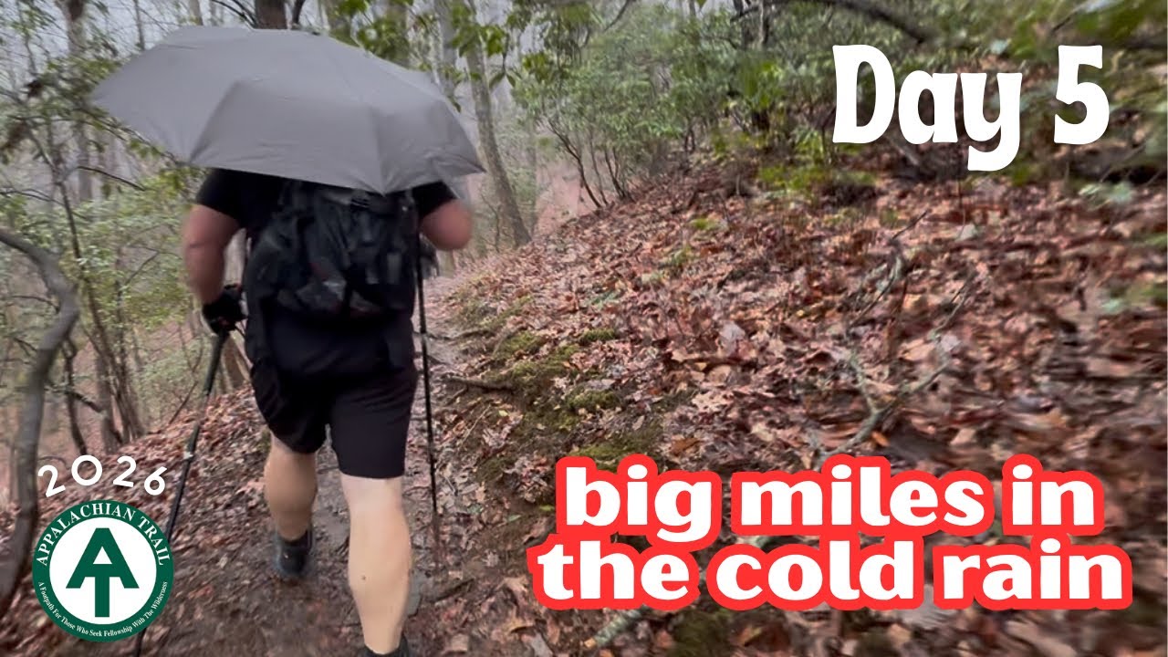 Slipping, Sliding, & Slacking | Day 5 — NOBO Appalachian Trail 2026 - Unicoi Gap to Dicks Creek Gap