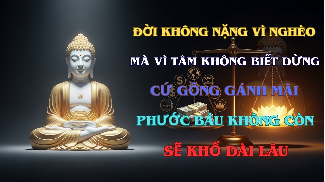 Phật Dạy: Đời Không Nặng Vì Nghèo, Mà Vì Tâm Không Biết Dừng, Cứ Gồng Gánh Mãi, Sẽ Khổ Dài Lâu