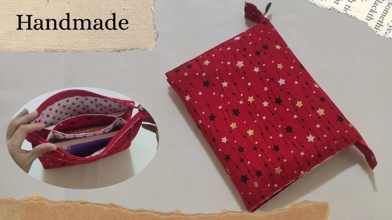 So Easy! A Beginner Can Make this 🌟 3 Pocket Zipper Pouch Sewing Tutorial #diy #handmade 