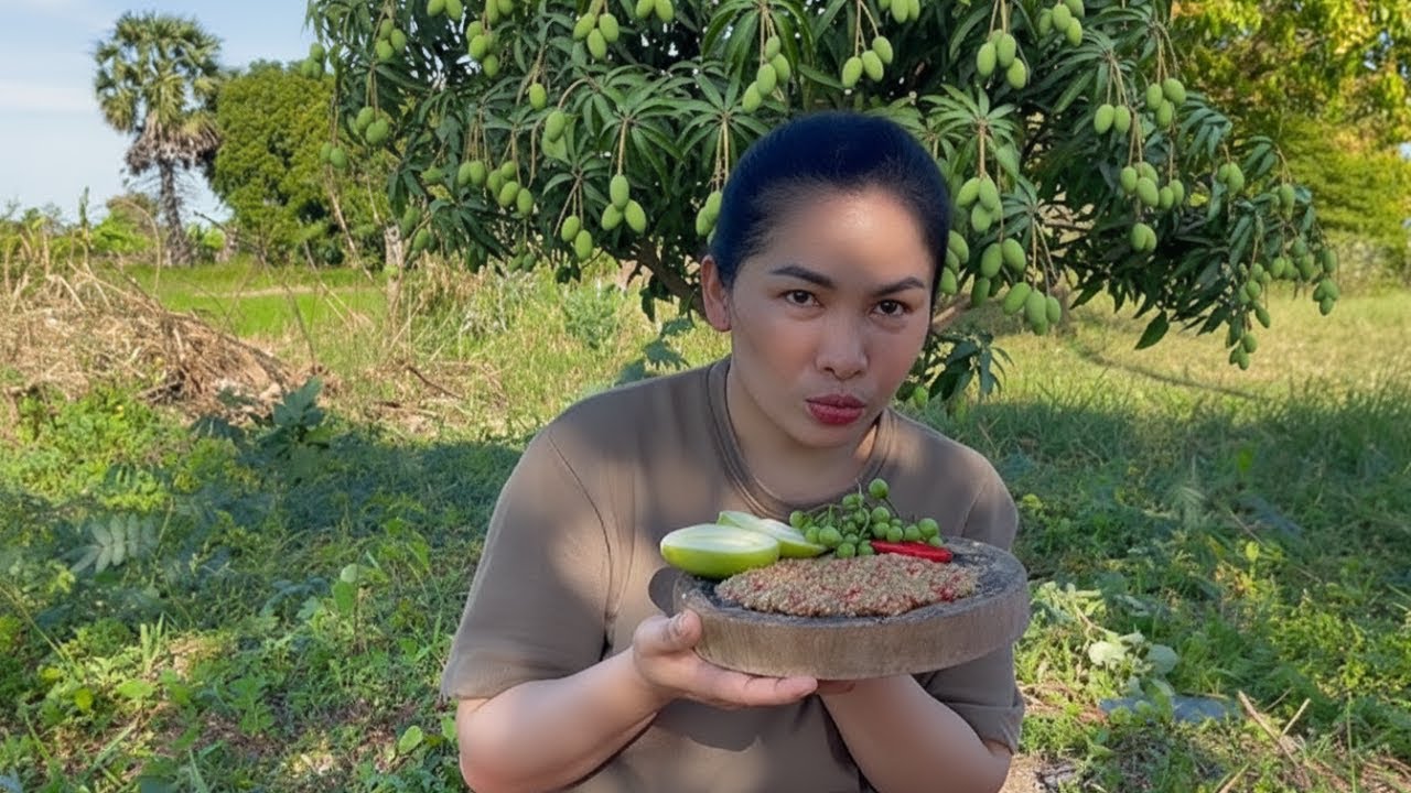 The dish I made is prahok chok with green mango