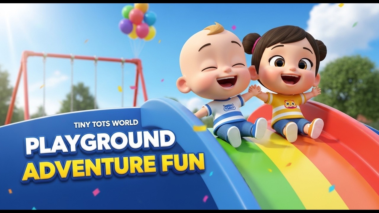 Playground Adventure Fun 🛝 | Kids Outdoor Play Song 🎶 | Toddler Dance Rhyme | Tiny Tots World