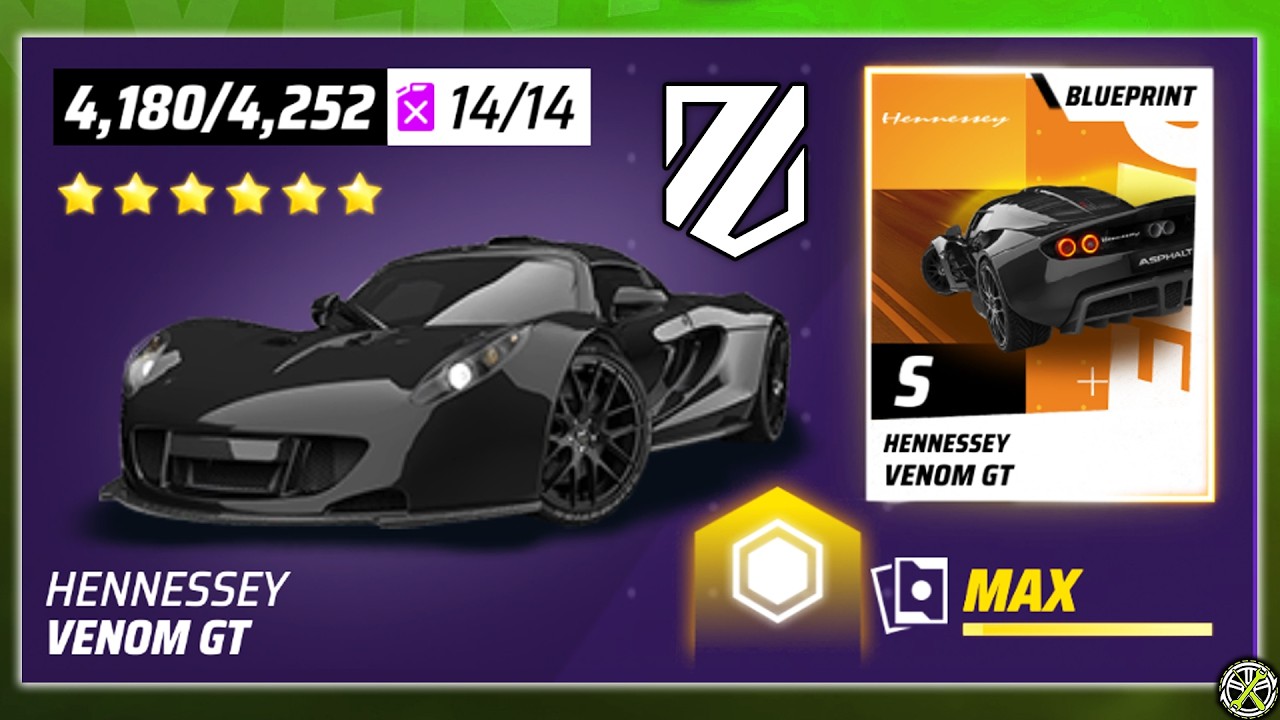 MAXing the Hennessey Venom GT: Asphalt Legends RTG #885