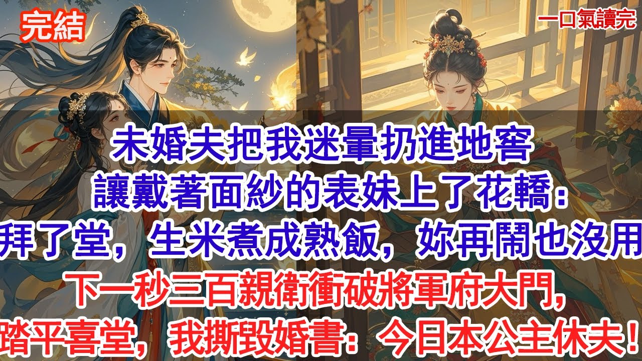 未婚夫把我迷暈扔進地窖，讓戴著面紗的表妹上了花轎：等拜了堂，生米煮成熟飯，妳再鬧也沒用。下一秒三百親衛衝破將軍府大門，踏平喜堂，我撕毀婚書：今日本公主休夫！.#古風#追妻火葬場#愛情#小說