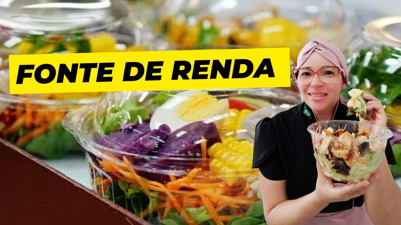 SALADA NO POTE PARA VENDER!