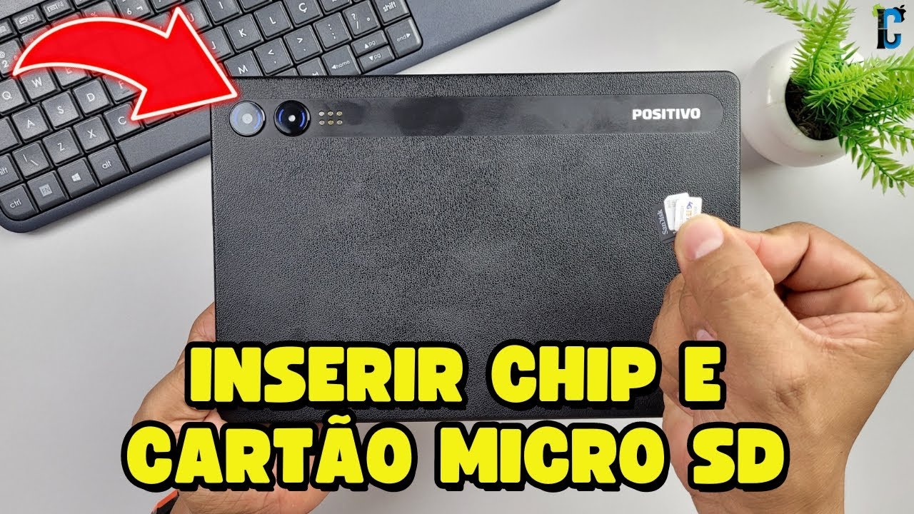 Como INSERIR CHIP e CARTÃO MICRO SD da FORMA CORRETA no Positivo Vision Tab 10!