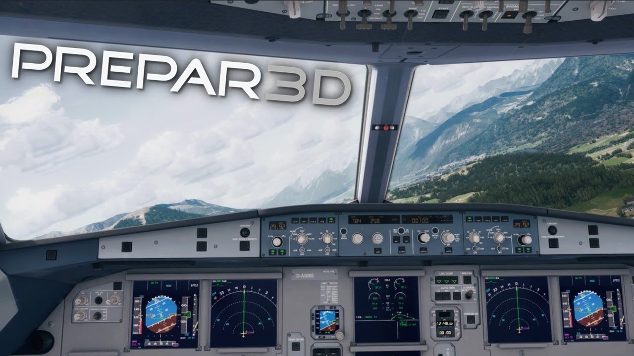 [Prepar3D] Aerosft A320 Landing Innsbruck - Visual Approach Circle-to-Land RWY 08