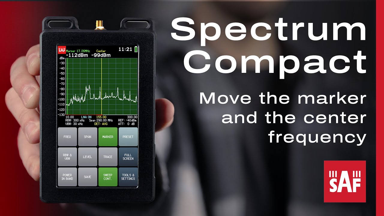 Spectrum Compact: How to move the marker and the center frequency