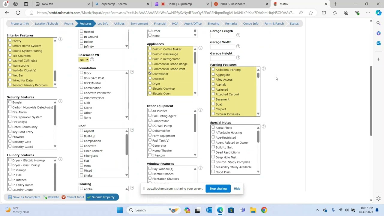 Adding a new Listing to the MLS system