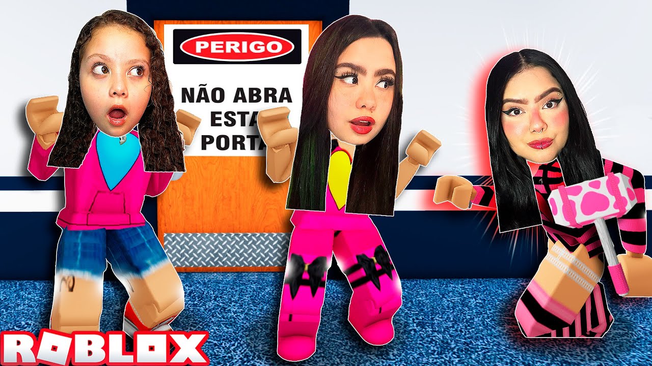 DESAFIO NÃO PODE ABRIR A PORTA no MARRETÃO! - ROBLOX