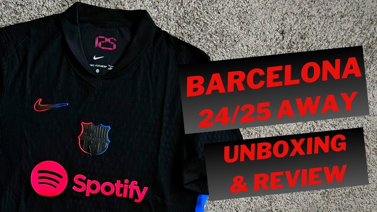 Barcelona 2024/25 away shirt (Dri-FIT ADV) Unboxing & Review
