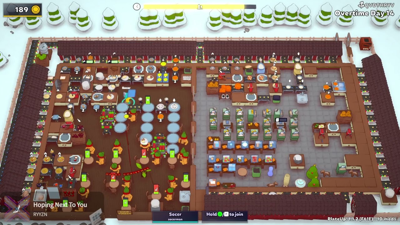 The End of Our Christmas Turkey. Part 10 PlateUp Modded Map