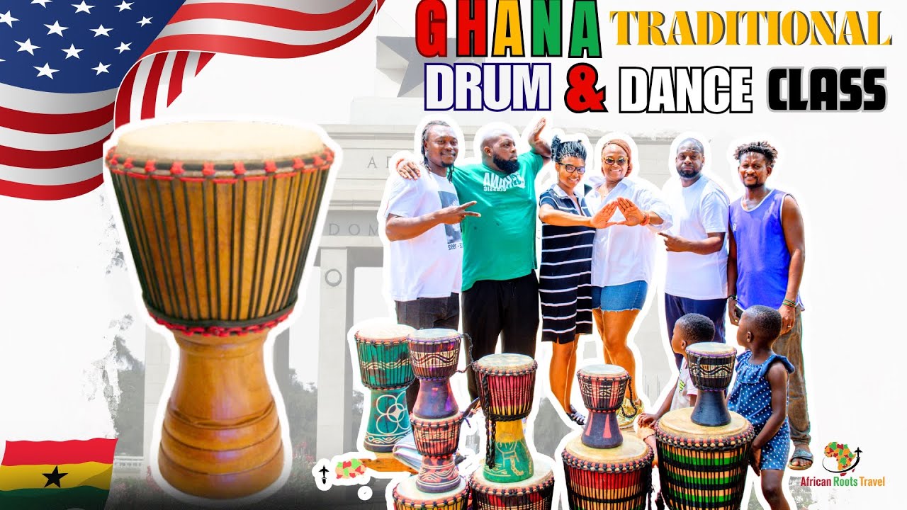 Family from USA Experiences Traditional Drum & Dance Class in Ghana | African Culture Journey