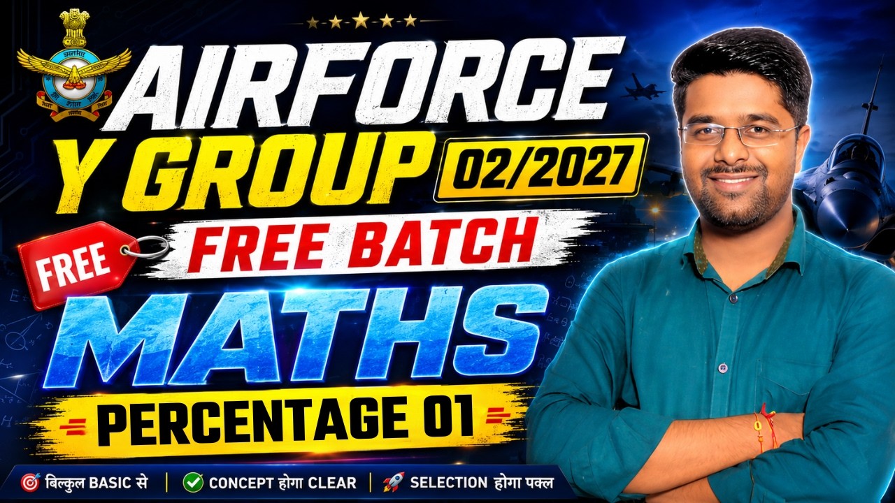 Airforce Y Group Classes 2026 | Maths Class 02 | Airforce Y Group Previous Year Question Paper