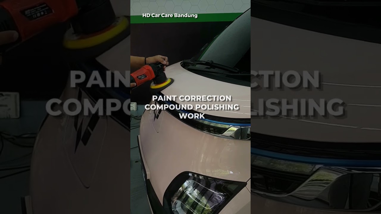 nano ceramic coating treatment Wuling Air EV oleh tim HD Car Care Bandung