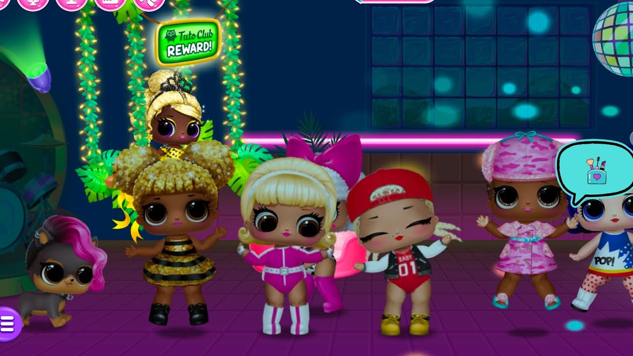 LoL surprise disco house 🏡 dancing music 🎶 playing with mini games 🎯🎮 plz 🤩💝 sub 💖❤️💕💕🌹💖