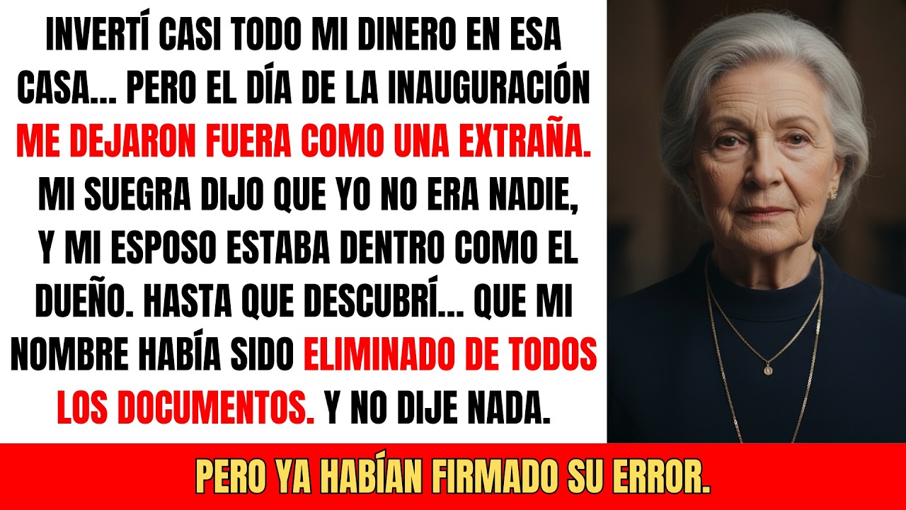 Me Dejó Fuera de Mi Casa… Pero Ya Había Firmado el Error Que Lo Iba a Destruir