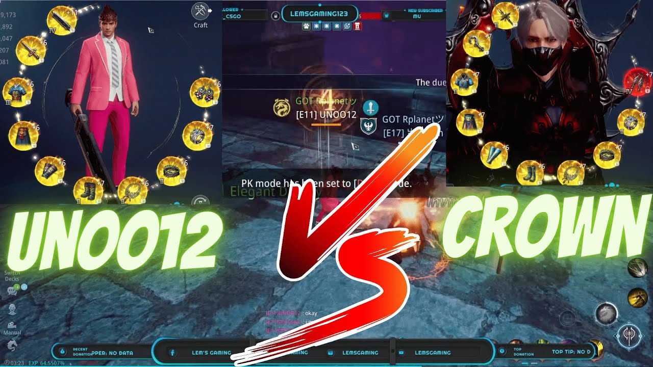 MIR4 UNOO12 FROM ASIA TO EU! WARRIOR (UNOO12) VS (CROWN) LANCER! FRIENDLY FIGHT! #mir4 #mir4global