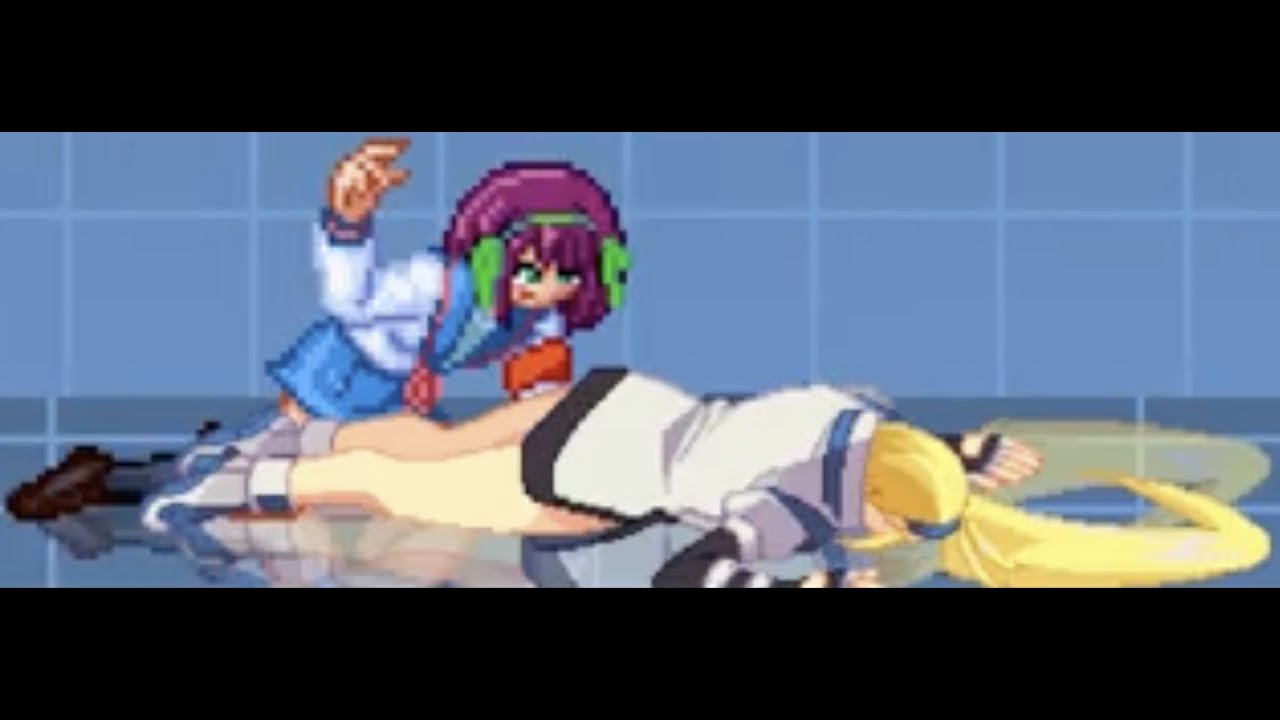Mugen - Haruhi grabs Millia Rage (Guilty Gear XX) Ryona