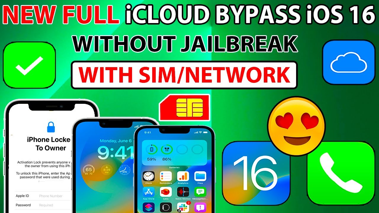 🤯😍NEW iCloud Bypass iOS 16/15 + SIM Unlock iCloud Activation Locked to Owner iPhone/iPad iRemoveTool