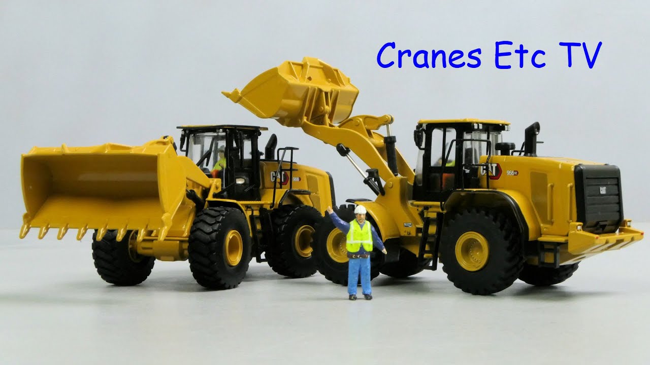 Diecast Masters Caterpillar 966 & 966 GC Wheel Loaders by Cranes Etc TV