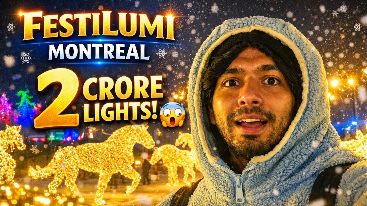 Montreal lo 2 Crore Lights 😳 | FestiLumi Canada