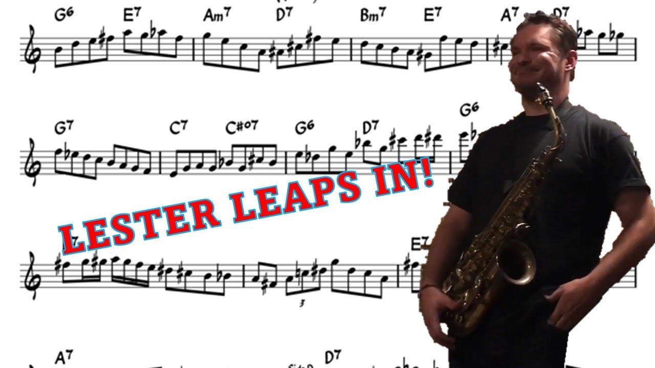 Baptiste Herbin on Lester Leaps In (Bb Rhythm Changes) - Eb Transcription