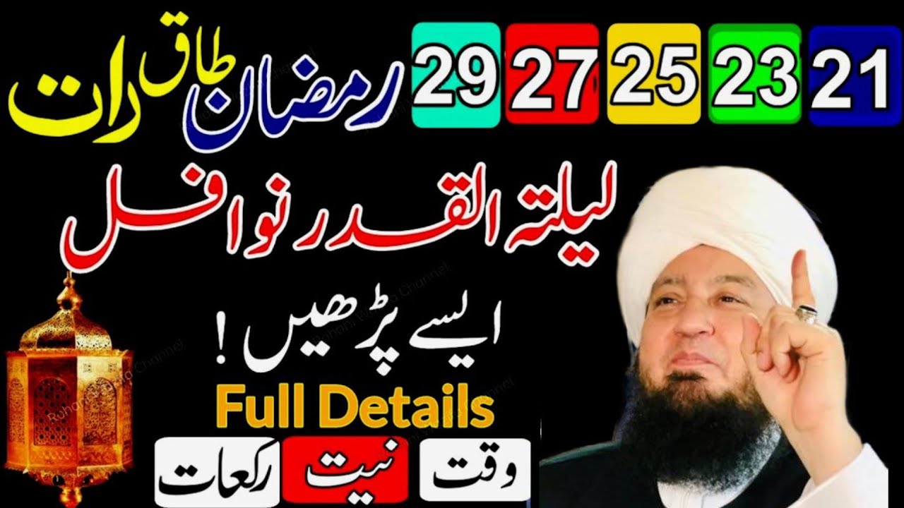 21 23 25 27 29 Ramzan Shab e Qadr Mubarak Raat | Nafil Namaz Parhne Ka Tarika Aur Dua | Mufti Munir