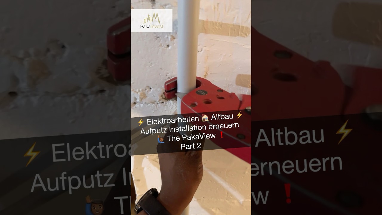 ⚡️Aufputz Elektroinstallation im 🏠Altbau⚡️ #elektrik #handwerk #strom #installation #electrician